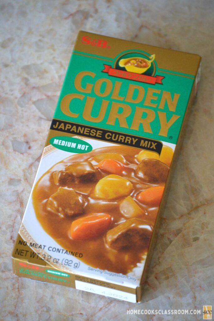a box of Japanese curry roux