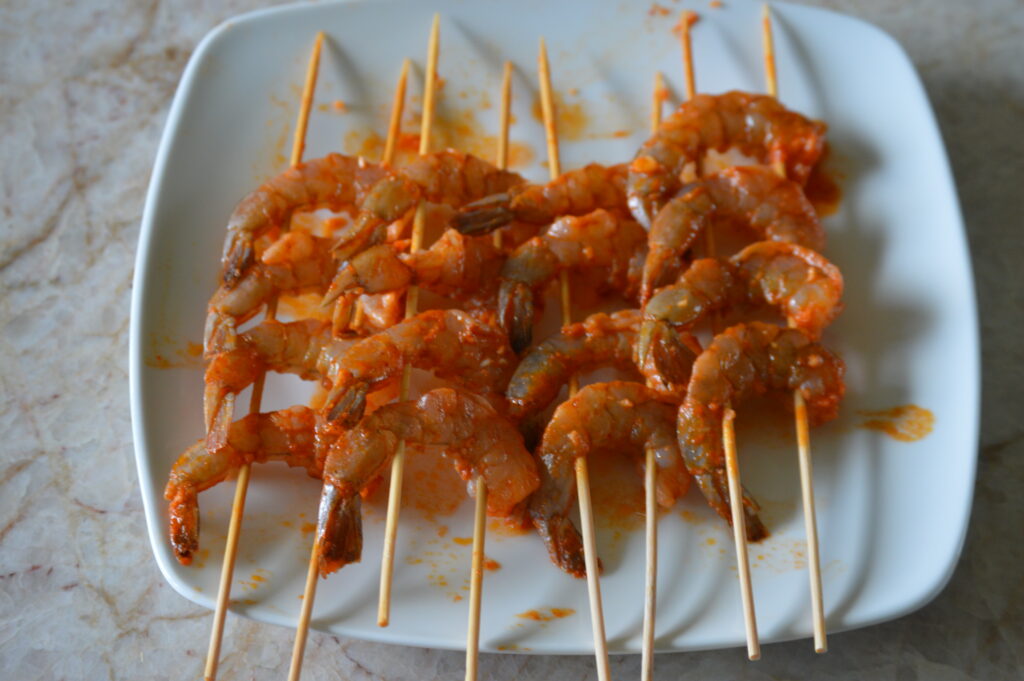 they are skewered up
